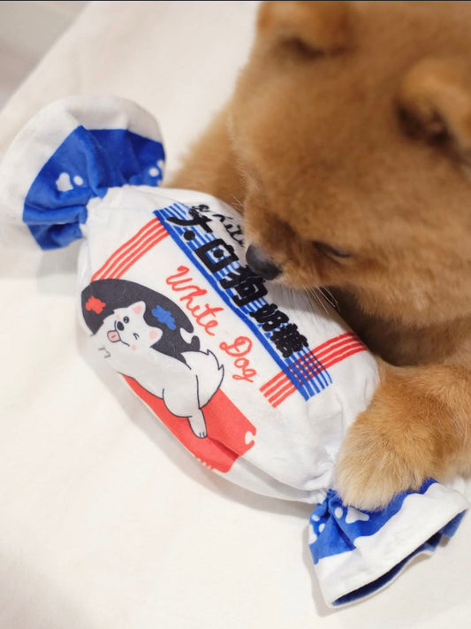 White Rabbit Candy Dog Toy