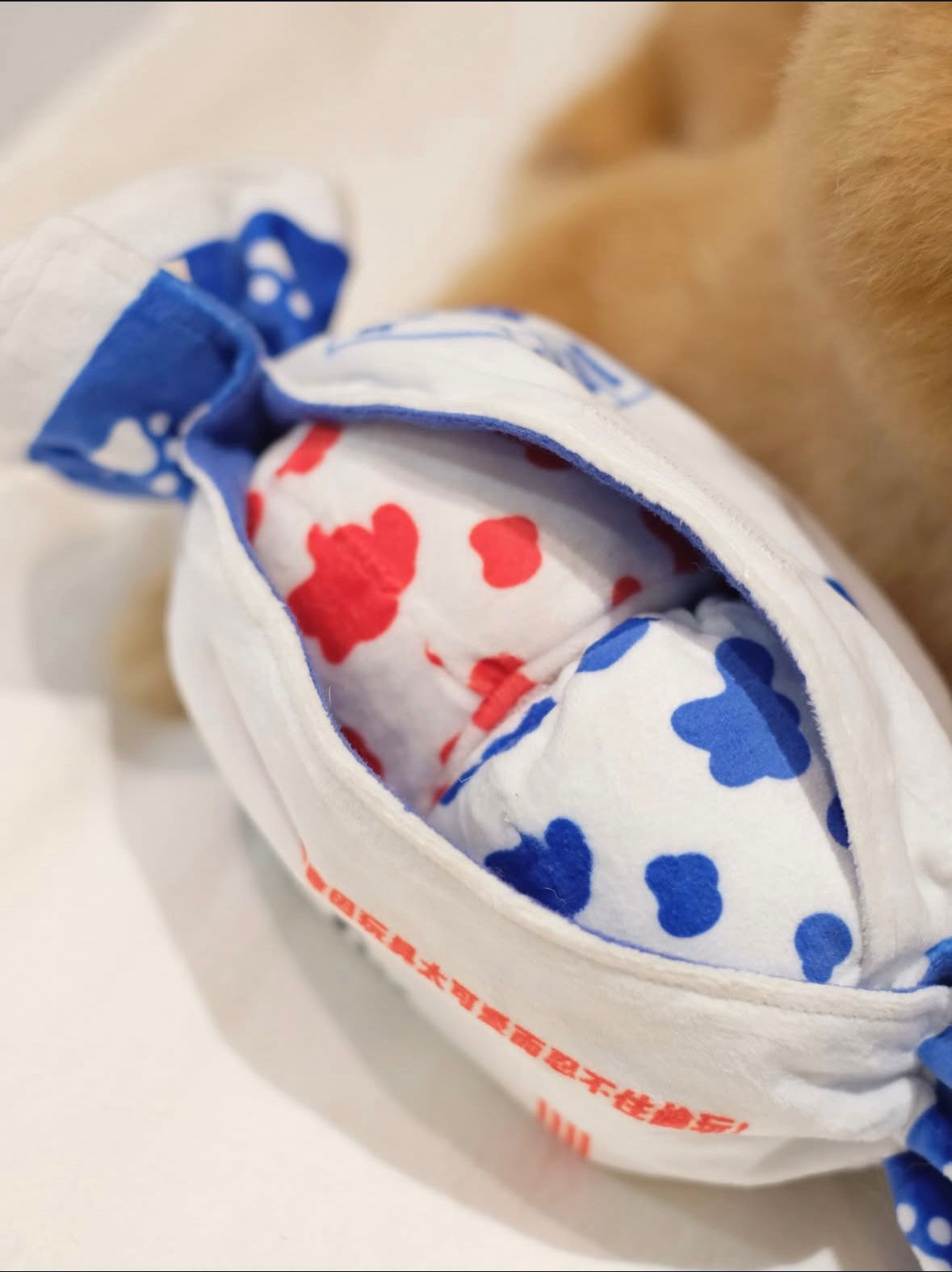 White Rabbit Candy Dog Toy