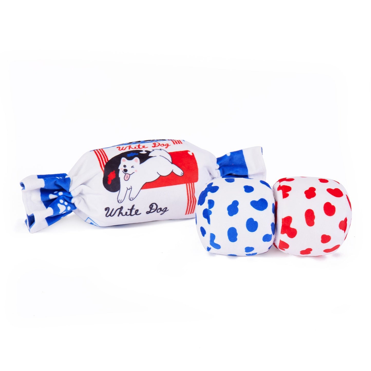 White Rabbit Candy Dog Toy