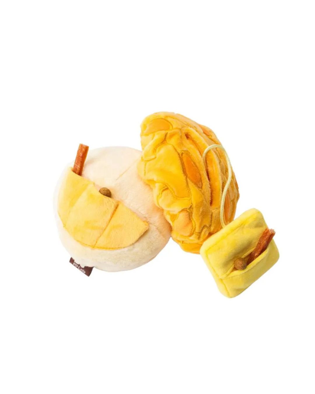 HK Pineapple Bun Dog Toy