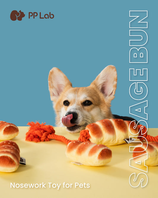 HK Sausage Bun Dog Toy (L)